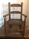 Child's Wooden Rocking Chair