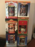 Group of Holiday Collector Budweiser Beer Steins