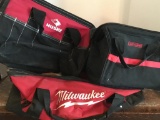 Three Tool Bags Incl Milwaukee, Craftsman and Husky