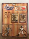 Vintage Official MLB Baseball Cards and Dolls Willie McCovey and Willie Mays by Kenner
