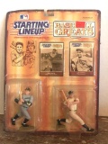 Vintage Official MLB Baseball Cards and Dolls Babe Ruth and Lou Gehrig by Kenner