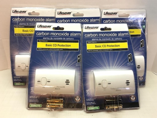 Group of Lifesaver Carbon Monoxide Alarms