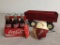 Vintage Metal Red Wagon w/Coca-Cola Umbrella and Six Pack