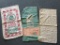 Group of Vintage Cloth Feed Sacks in Various Sizes