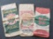 Group of Vintage Cloth Feed Sacks in Various Sizes