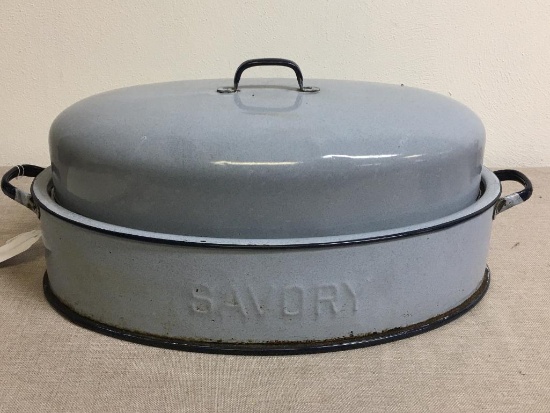 Vintage Enamelware Roaster