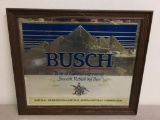 Framed Busch Beer Mirror