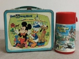 Vintage Walt Disney World Metal Lunchbox and Thermos