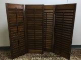 Pair of Wooden Bifold Shutter Panels