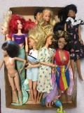 Group of Barbie Dolls