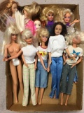 Group of Barbie Dolls