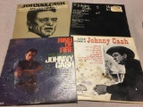Group of Vintage Johnny Cash Albums