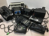 Group of Vintage Cameras and Camcorder