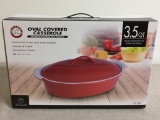 Chef's Counter Oval Covered Casserole Dish New in Box