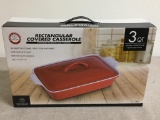Chef's Counter Rectangle Covered Casserole Dish New in Box