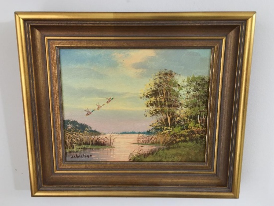 Framed Oil on Canvas Signed by Arkesteyn