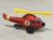 Vintage Tin Litho Rescue Emergency Helicopter 1960's