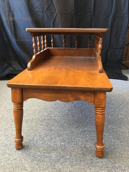 Vintage Wood Lamp Table by Baumritter Furniture