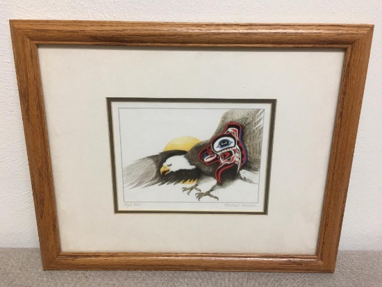 Framed Signed Original "High Dive" by Michael Duncan