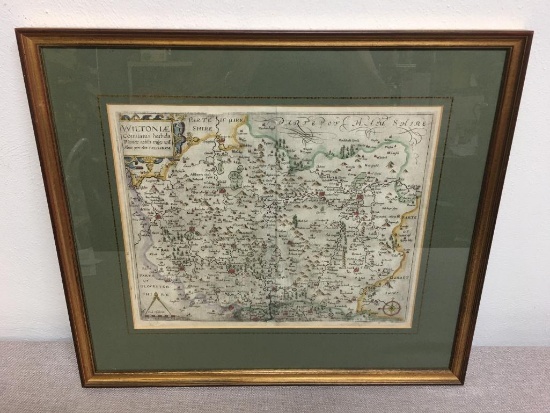 Framed Map of England