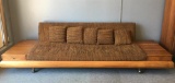 Mid Century Modern Adrian Pearsall Wood Platform Sofa w/Two Drawers