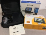 Kodak EasyShare SV710 Digital Photo Frame and Sony Portable DVD Player w/Case