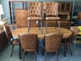 Vintage Dining Table w/Six Chairs