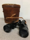 Vintage Omega Binoculars 10x50 Coated Lenses Field 5.5 Leather Case No 3646