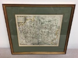 Framed Map of England