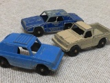 Group of Three Vintage Tootsie Toy Die Cast Cars