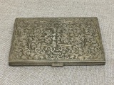 Vintage Hinged 800 Silver Cigarette Case