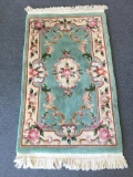 Floral Wool Oriental Area Rug