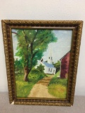 Framed Original Oil on Board