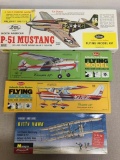 Group of Four Vintage Scale Model Airplane Kits