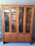 Mid Century Modern Merton Gershun Walnut China Hutch by Dillingham