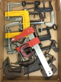 Lot of Various Size Metal Clamps