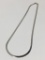 .925 Italy Silver Herringbone Necklace Weight .2 oz
