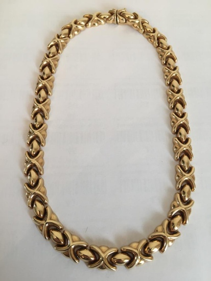 14K Italy Gold Necklace Weight 1.56oz