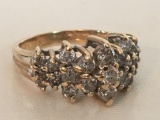 Magic Glo 14K and Diamond Ring Weight .20oz