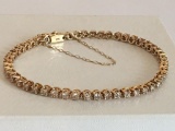 14K Diamond Tennis Bracelet