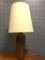 Mid Century Modern Lamp w/Shade and Wood Base