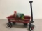 Mini Radio Flyer Wagon and Metal John Deere Mailbox