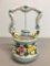 Porcelain Wishing Well w/Rose Detail