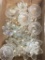 Lot of Vintage Glass Candle Drip Plates w/Crystals