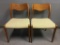 Pair of Vintage Mid Century Modern Dining Chairs by J.L. Moller