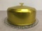 Vintage '50's Mid Century Aluminum/Glass Cake Carrier