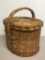 Wicker Basket w/Lid