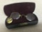 Pair of Antique Reading Glasses w/Case by Dr E R Earle Urbana, OH