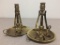 Pair of Baldwin Brass Pendulum Candle Holders