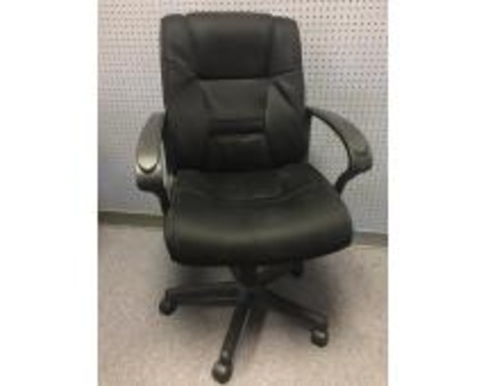Adjustable Rolling Office Chair w/Cloth Seat
